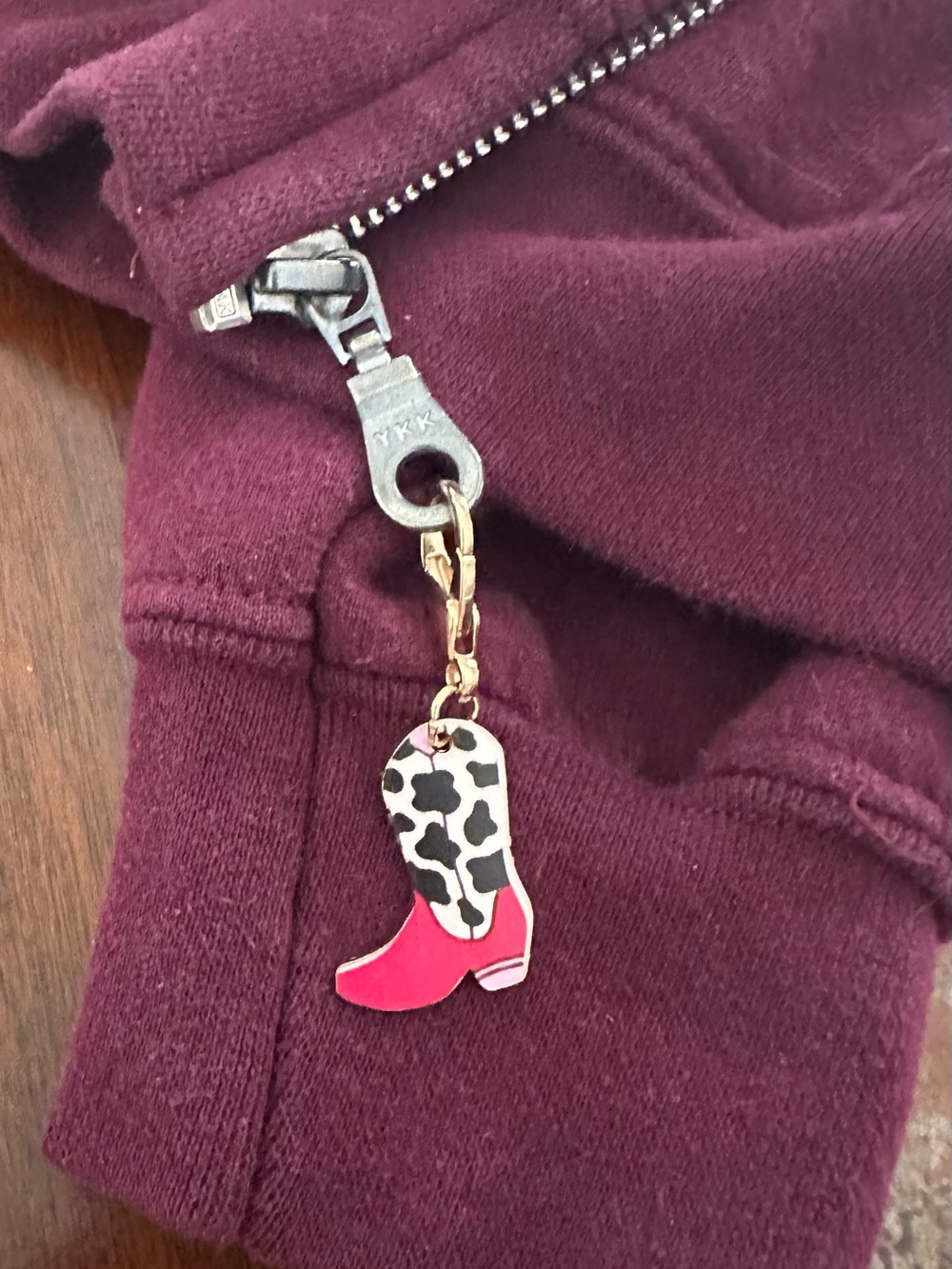 Cowboy boot Charm Enamel clips bag charm zipper pull pick three